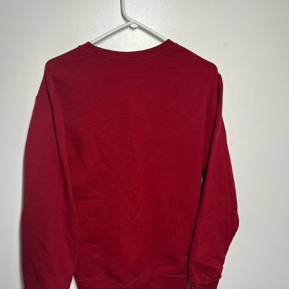 Red crew neck sweater - Picture 2 of 2
